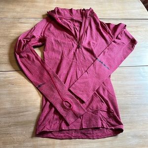 Red Lululemon quarter zip